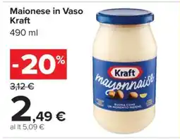 Carrefour Maionese in Vaso Kraft offerta