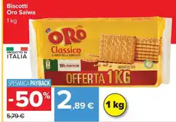 Carrefour BISCOTTI ORO SAIWA offerta