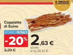Carrefour Coppiette di Suino offerta