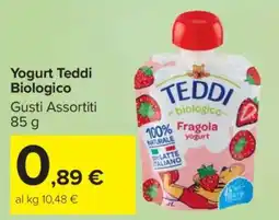Carrefour Yogurt Teddi Biologico offerta