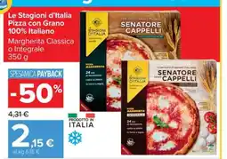 Carrefour Le Stagioni d’Italia Pizza con Grano 100% Italiano offerta