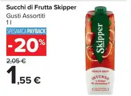 Carrefour Succhi di Frutta Skipper offerta