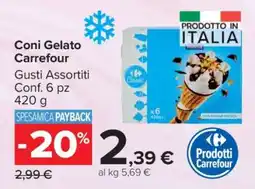Carrefour Coni Gelato Carrefour offerta