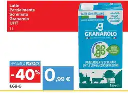 Carrefour Latte Parzialmente Scremato Granarolo UHT offerta