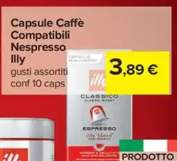 Carrefour Capsule Caffè Compatibili Nespresso Illy offerta