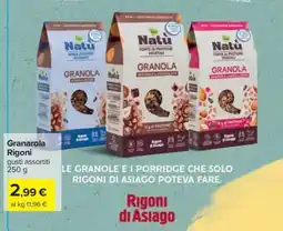 Carrefour Granarola Rigoni offerta