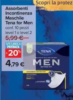 Carrefour Assorbenti Incontinenza Maschile Tena for Men offerta
