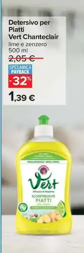 Carrefour Detersivo per Piatti Vert Chanteclair offerta