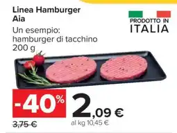 Carrefour Linea Hamburger Aia offerta