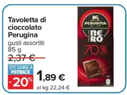 Carrefour Tavoletta di cioccolato Perugina offerta