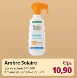 Acqua & Sapone Ambre Solaire Spray solare SPF 50+ Advanced sensitive offerta