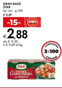Bennet Gran ragù STAR offerta