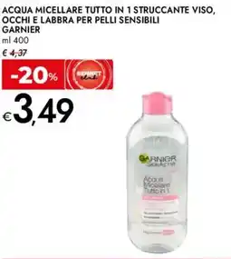 Bennet Acqua micellare tutto in 1 struccante viso, occhi e labbra per pelli sensibili GARNIER offerta