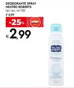 Bennet Deodorante spray NEUTRO ROBERTS offerta