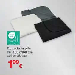 KiK Coperta in pile ca. 130 x 160 cm offerta
