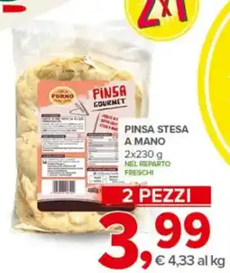 Todis Pinsa stesa a mano 2 pezzi offerta