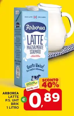 Extra Supermercati Arborea latte p.s. uht brik offerta
