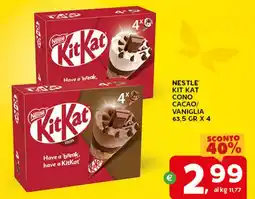 Extra Supermercati Nestle kit kat cono cacao/ vaniglia offerta