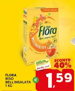 Extra Supermercati Flora riso bell'insalata offerta