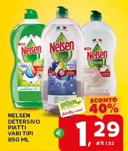 Extra Supermercati Nelsen detersivo piatti vari tipi offerta