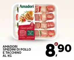 Extra Supermercati Amadori spiedini di pollo e tacchino offerta