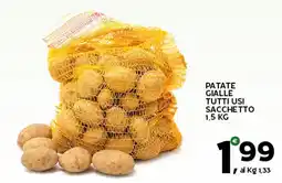 Extra Supermercati Patate gialle tutti usi sacchetto offerta