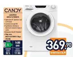 Unieuro CANDY LAVATRICE HES14114TWM51S offerta