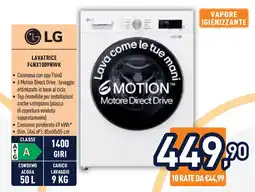 Unieuro LG LAVATRICE F4NX1009NWK offerta