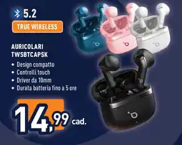 Unieuro AURICOLARI TWSBTCAPSK offerta