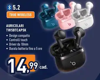 Unieuro AURICOLARI TWSBTCAPSK offerta