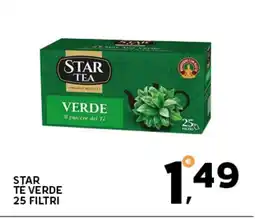 Extra Supermercati Star tè verde 25 filtri offerta