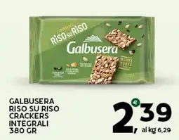 Extra Supermercati Galbusera riso su riso crackers integrali offerta