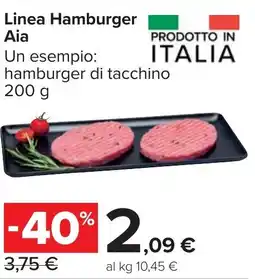 Carrefour Market Linea Hamburger Aia offerta