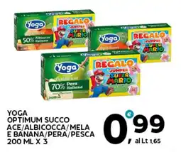 Extra Supermercati Yoga optimum succo ace/albicocca/mela e banana/pera/pesca offerta