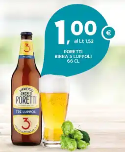 Extra Supermercati Poretti birra 3 luppoli offerta