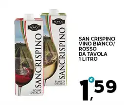 Extra Supermercati San crispino vino bianco/ rosso da tavola offerta