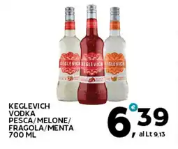 Extra Supermercati Keglevich vodka pesca/melone/ fragola/menta offerta