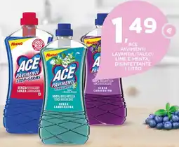 Extra Supermercati Ace pavimenti lavanda/talco/ lime e menta/ disinfettante offerta