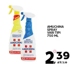 Extra Supermercati Amuchina spray vari tipi offerta