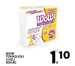 Extra Supermercati Wow tovaglioli 2 veli 40x40 offerta