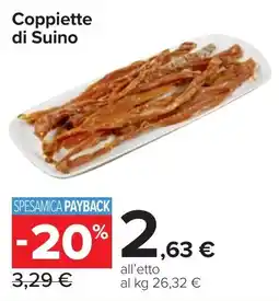 Carrefour Market Coppiette di Suino offerta