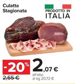 Carrefour Market Culatta Stagionata offerta
