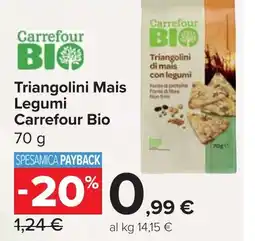 Carrefour Market Triangolini Mais Legumi Carrefour Bio offerta