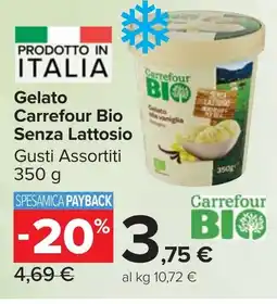 Carrefour Market Gelato Carrefour Bio Senza Lattosio offerta