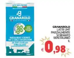 Eté Granarolo latte uht parzialmente scremato 100% italiano offerta