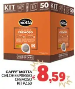 Eté Caffe' motta cialde espresso cremoso kit offerta