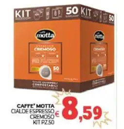 Eté Caffe' motta cialde espresso cremoso kit pz.50 offerta