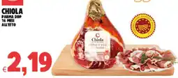 Eté Chiola parma dop 16 mesi all'etto offerta