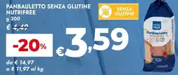 Bennet Panbauletto senza glutine NUTRIFREE offerta