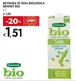 Bennet Bevanda di soia biologica BENNET BIO offerta